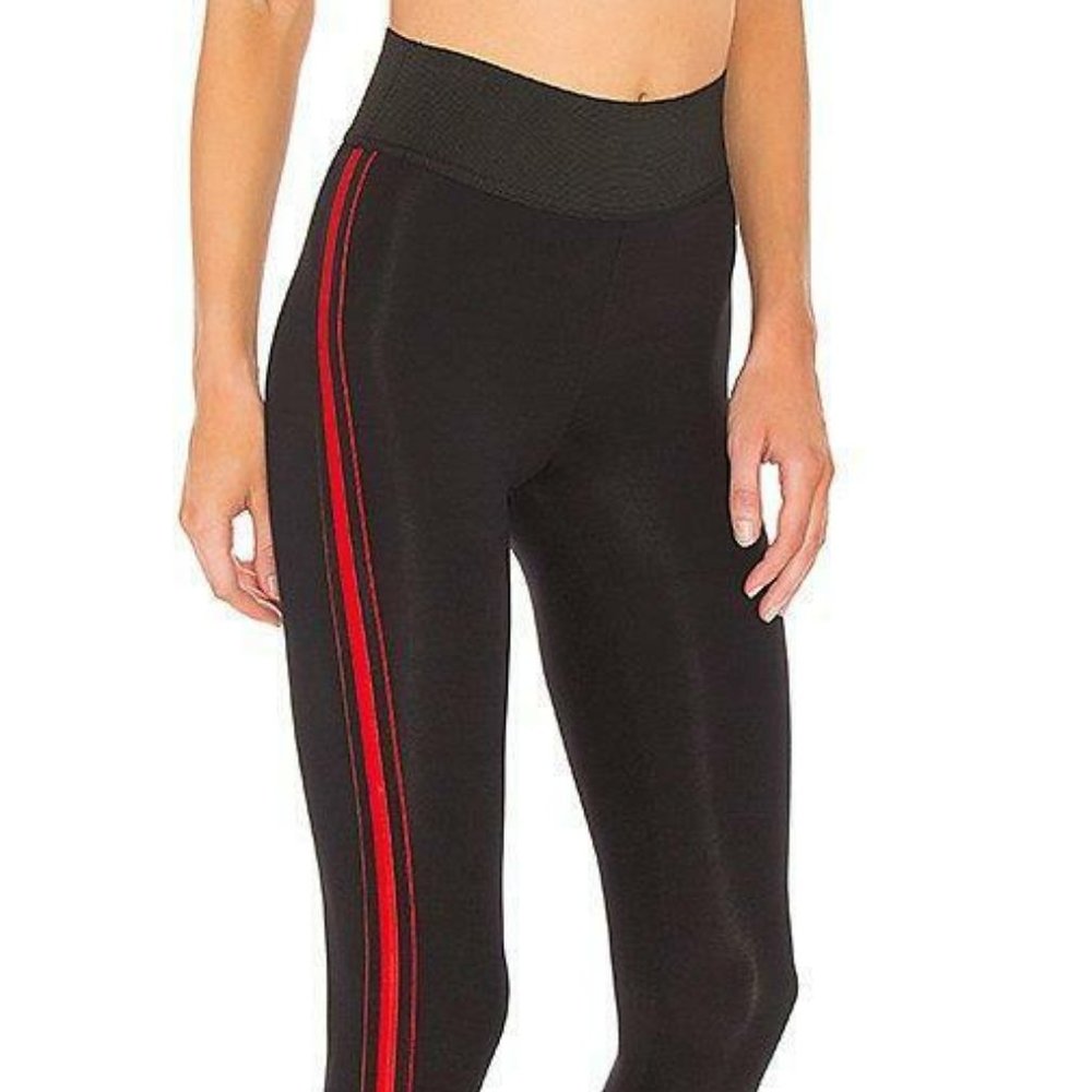 Koral High Rise Tone Red Stripe Legging - Size S